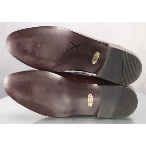 Stacy Adams Men\'s Slip Ons Loafers Shoes Size 13 M Genuine Leather Snake Print